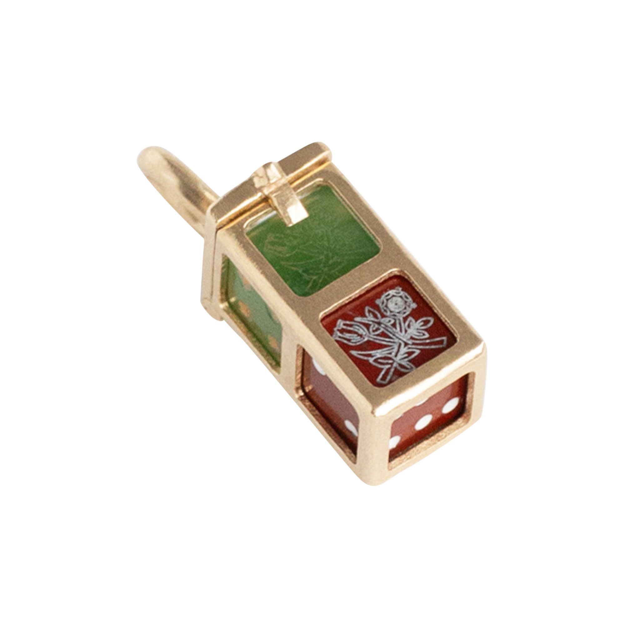 【新作入荷!!】 Buy Aimé FW23AT076 - 'Gold' Pendant Dice Lucky Dore Leon 小物