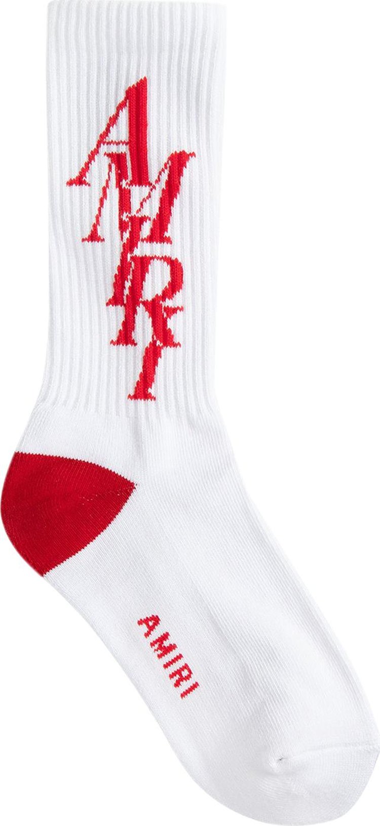 Amiri Stack Sock 'White/Red'