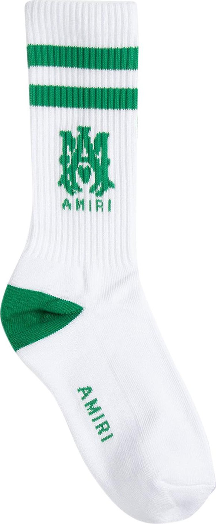 Amiri Stripe Sock 'White/Fern Green'