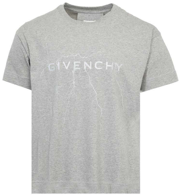 Givenchy Short Sleeves T Shirt Light Grey Melange