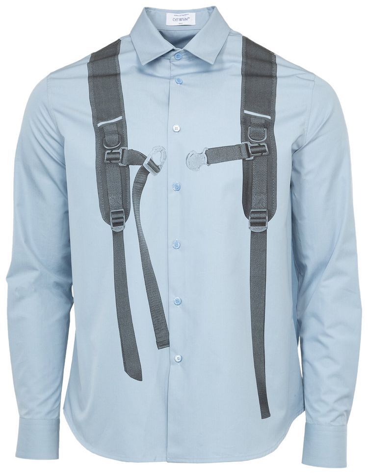 Off White Backpack Heavycot Shirt Placid BlueBlack