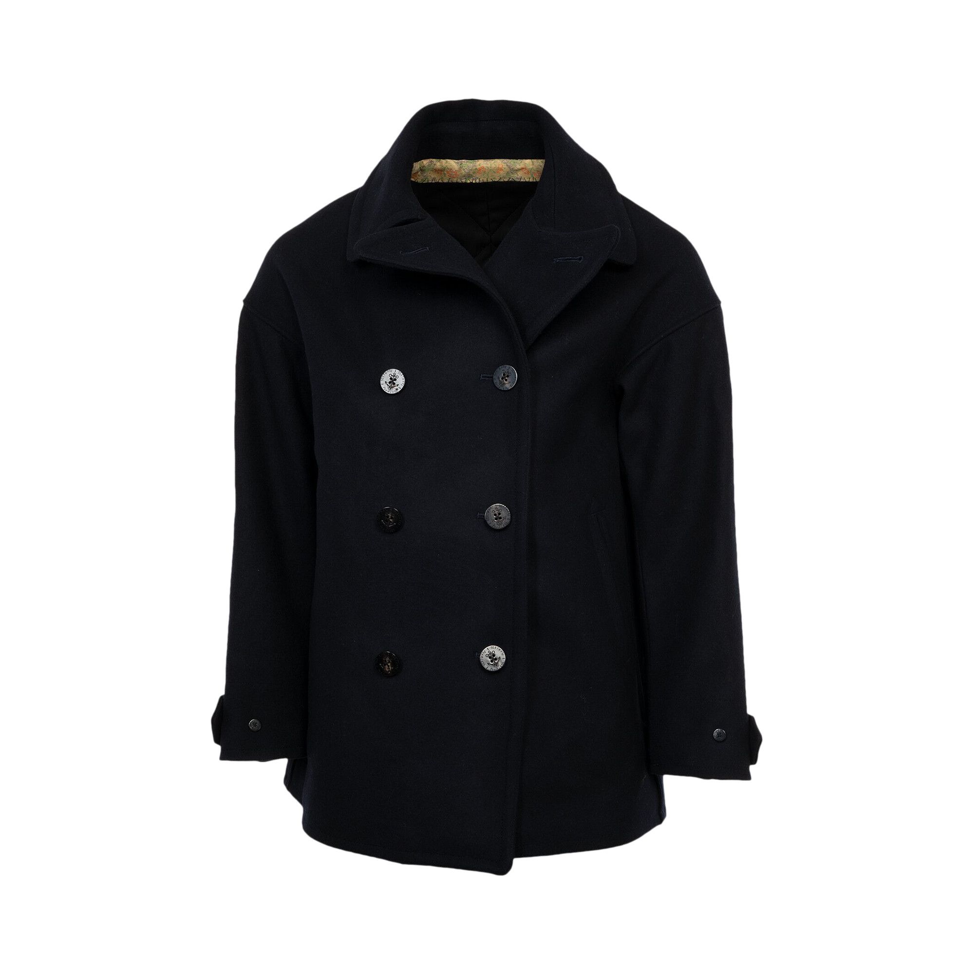 Buy Visvim Lieutenant Peacoat 'Navy' - 123205013019 NAVY | GOAT