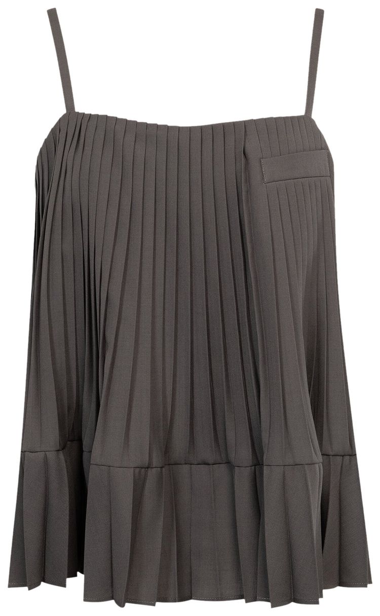 Sacai Suiting Camisole Taupe