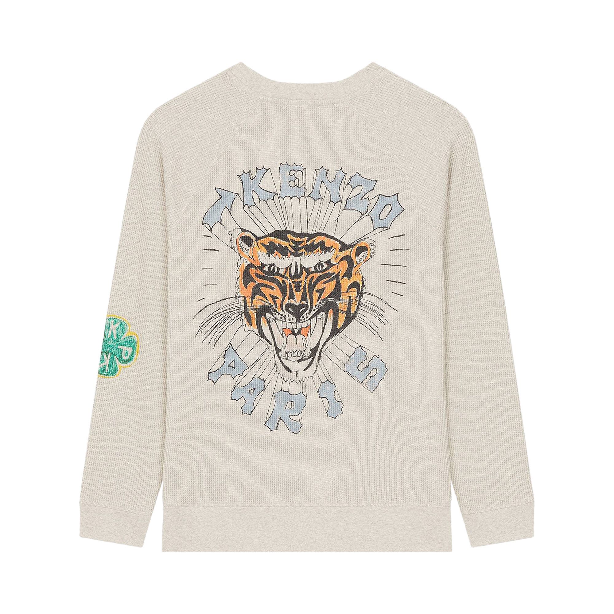 超大特価 Buy Kenzo Grey 'Pale Sweatshirt Oversized Varsity Drawn 洋書