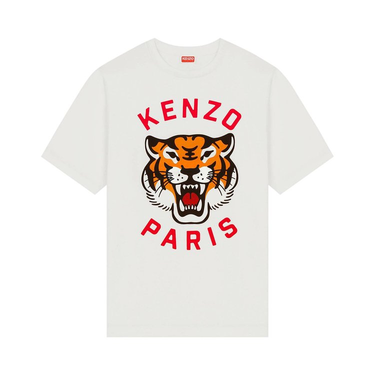 Kenzo Lucky Tiger Oversize Tee 'Off White'