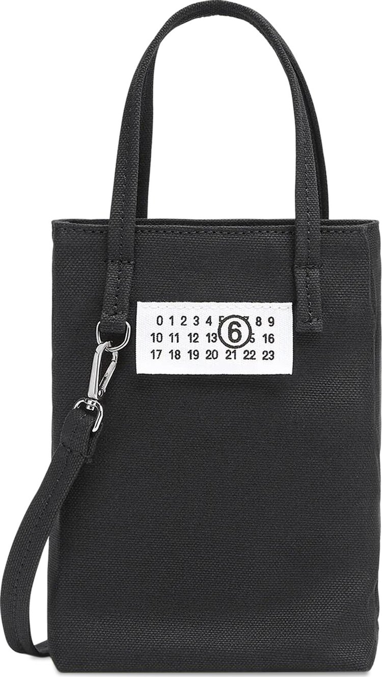 MM6 Maison Margiela Mini Canvas Shopping Bag 'Black'