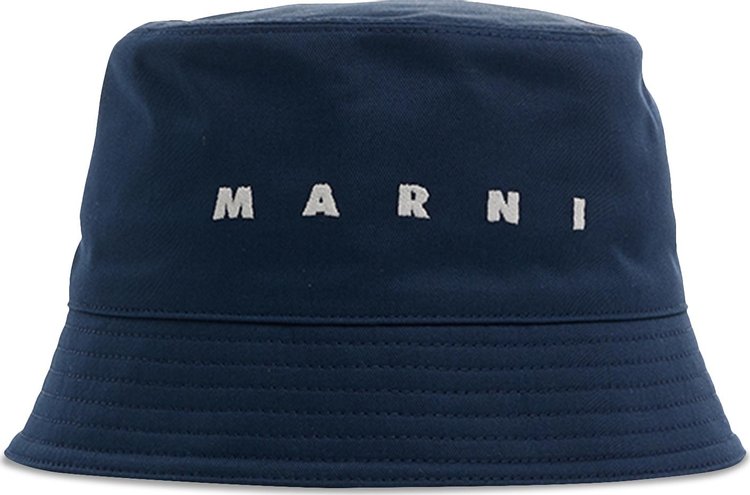 Marni Logo Bucket Hat II 'Ink'