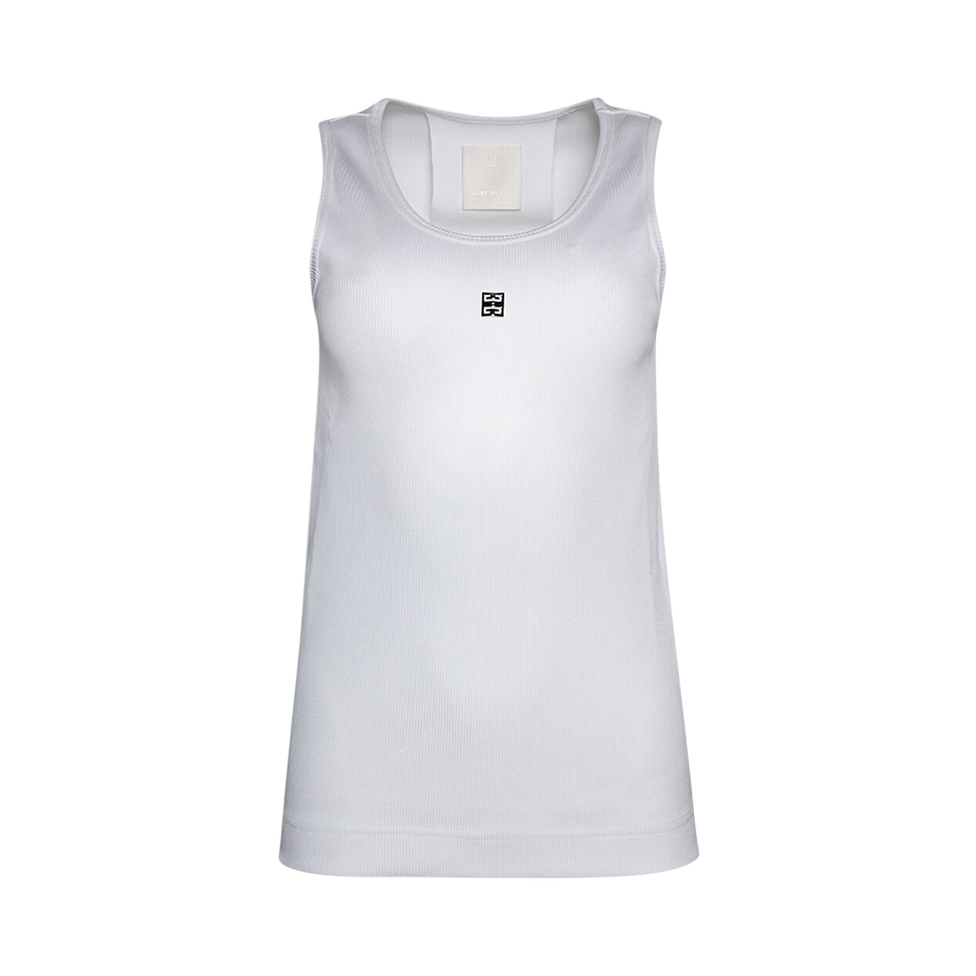 Buy Givenchy Rib Tank Top White BW70CH3YHY 100 GOAT CA