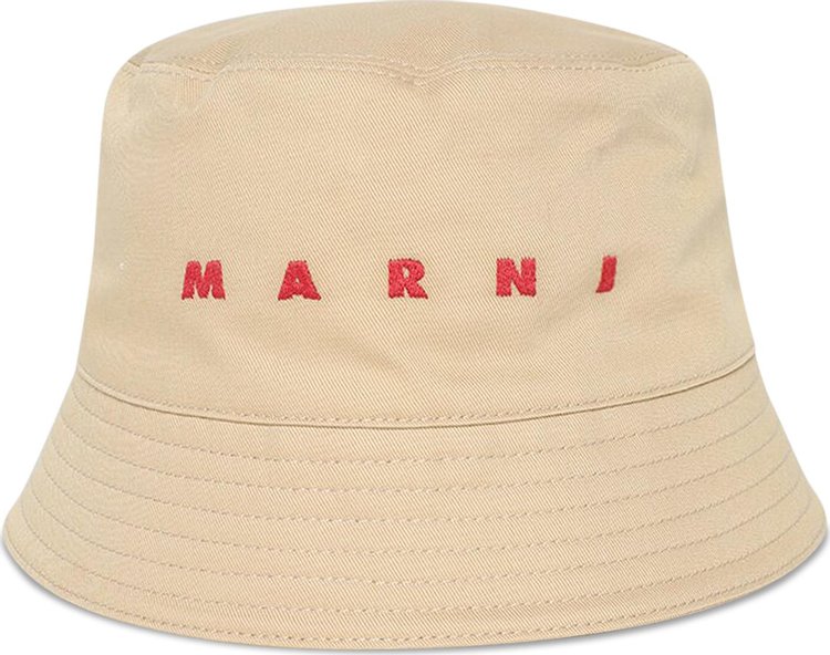Marni Logo Bucket Hat II 'Buttercream'