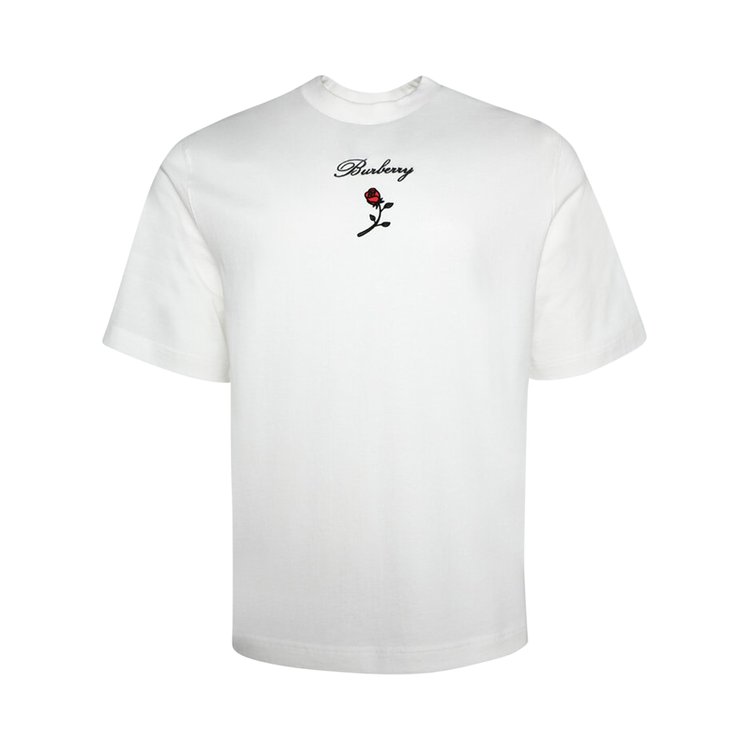 Burberry Logo Embroidered Crewneck T-Shirt 'Rain'