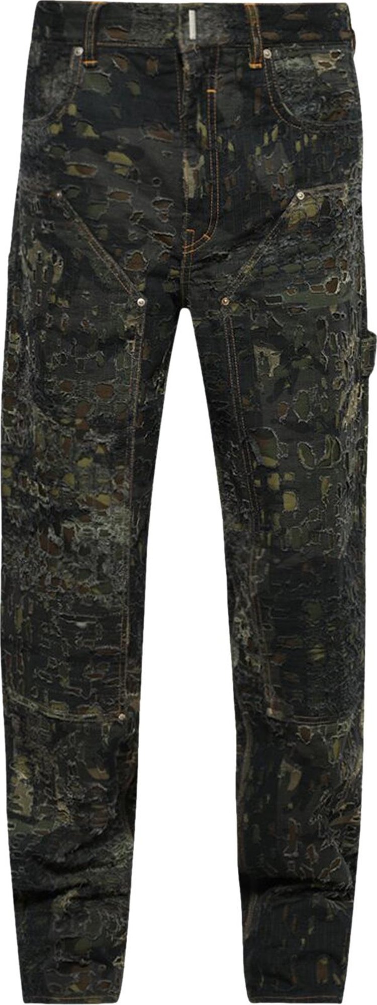 Givenchy Carpenter Denim Trousers BrownKhaki