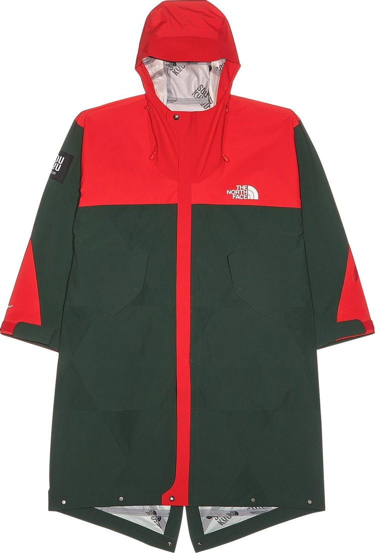 The North Face x Undercover SOUKUU Geodesic Shell Jacket 'Dark Cedar Green/High Risk Red'