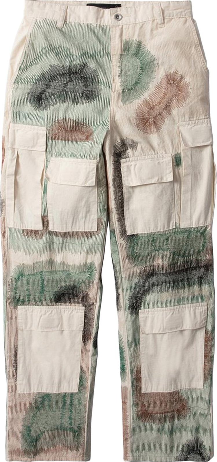 Who Decides War Camouflage Embroiderey Pant 'Ivory'