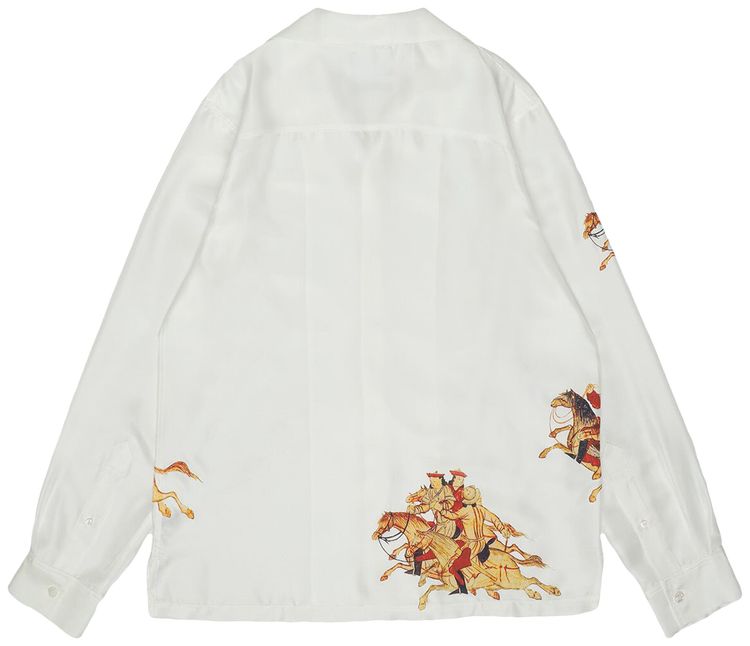 Enfants Riches Deprimes Hun Battle Print Lake Geneva Shirt IvoryMulticolor