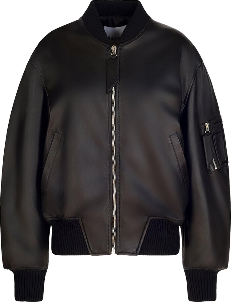 The Attico Anja Bomber Jacket 'Black'