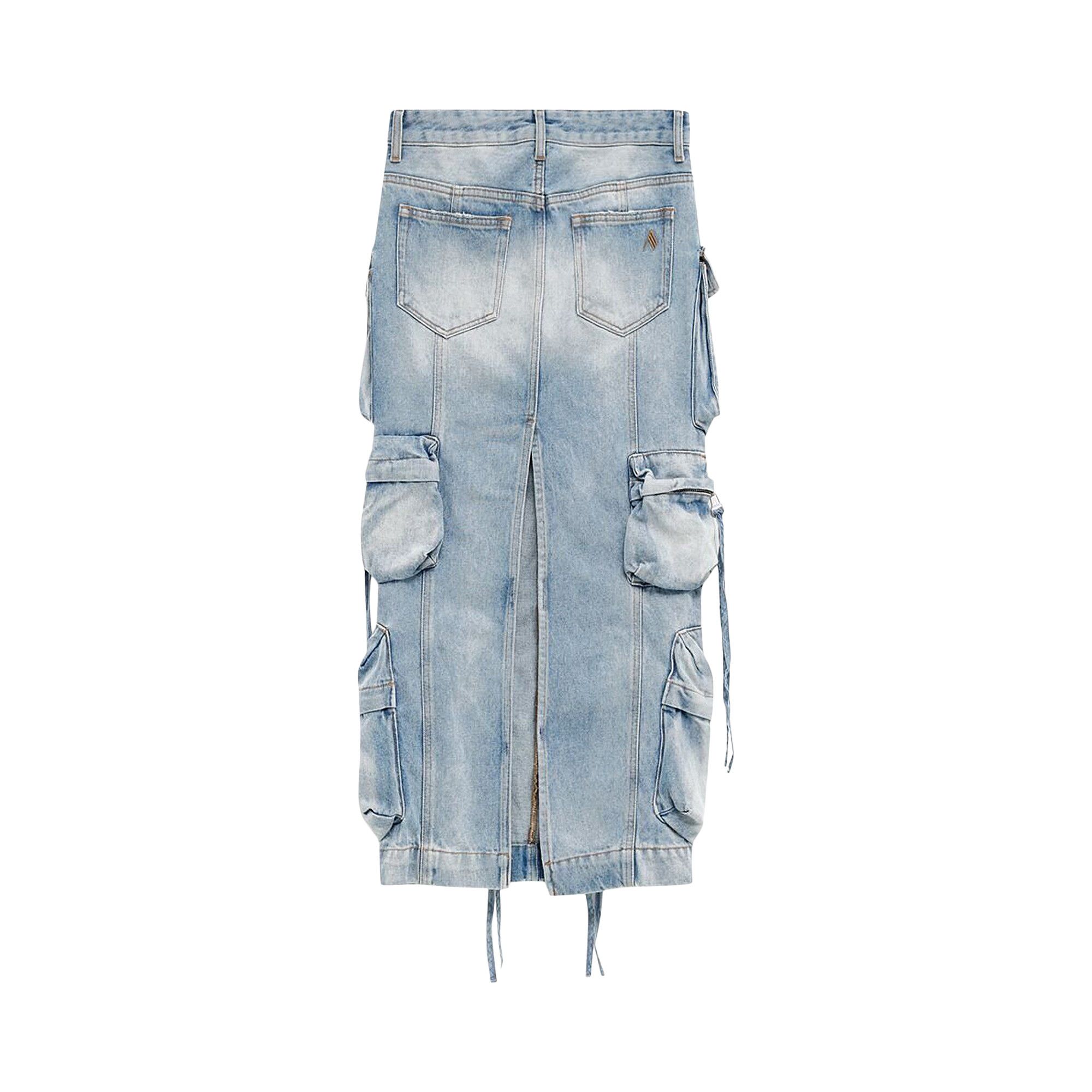 スカート THE ATTICO Women Skirts 241WCS189D073024 Blue THE ATTICO - Cargo midi skirt | Leam Roma - Luxury Shopping