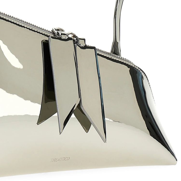 The Attico Sunrise Shoulder Bag Silver