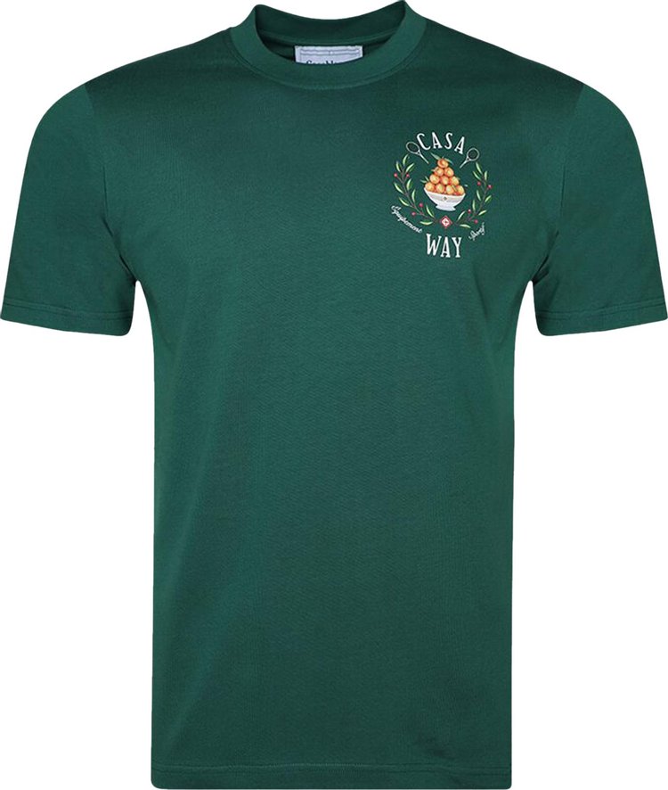 Casablanca Casa Way Printed T-Shirt 'Evergreen'