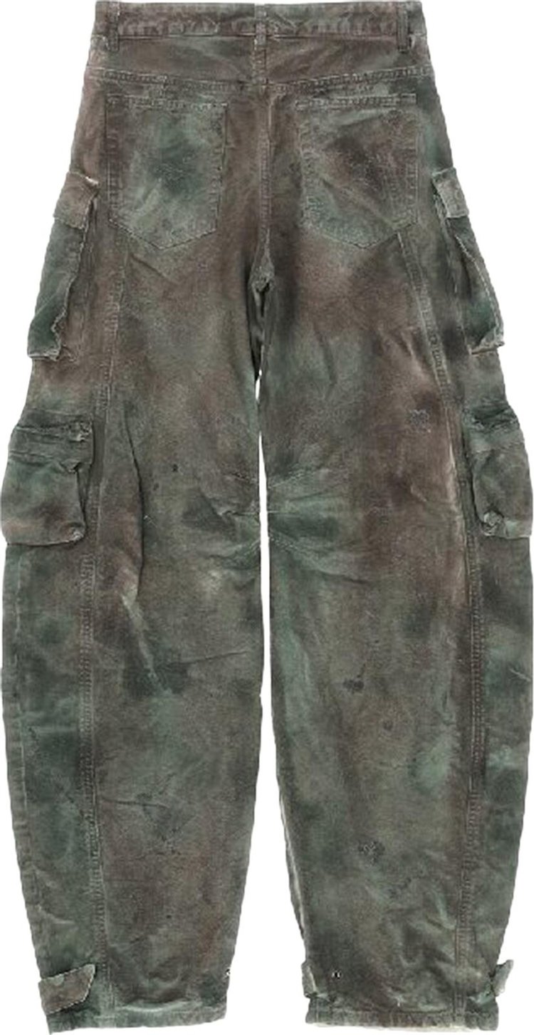 The Attico Fern Long Pant Stained Green