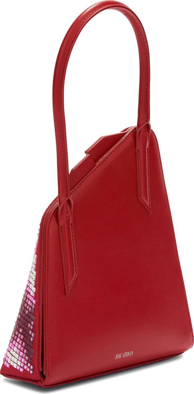 The Attico Sunset Top Handle Bag Red Degrade