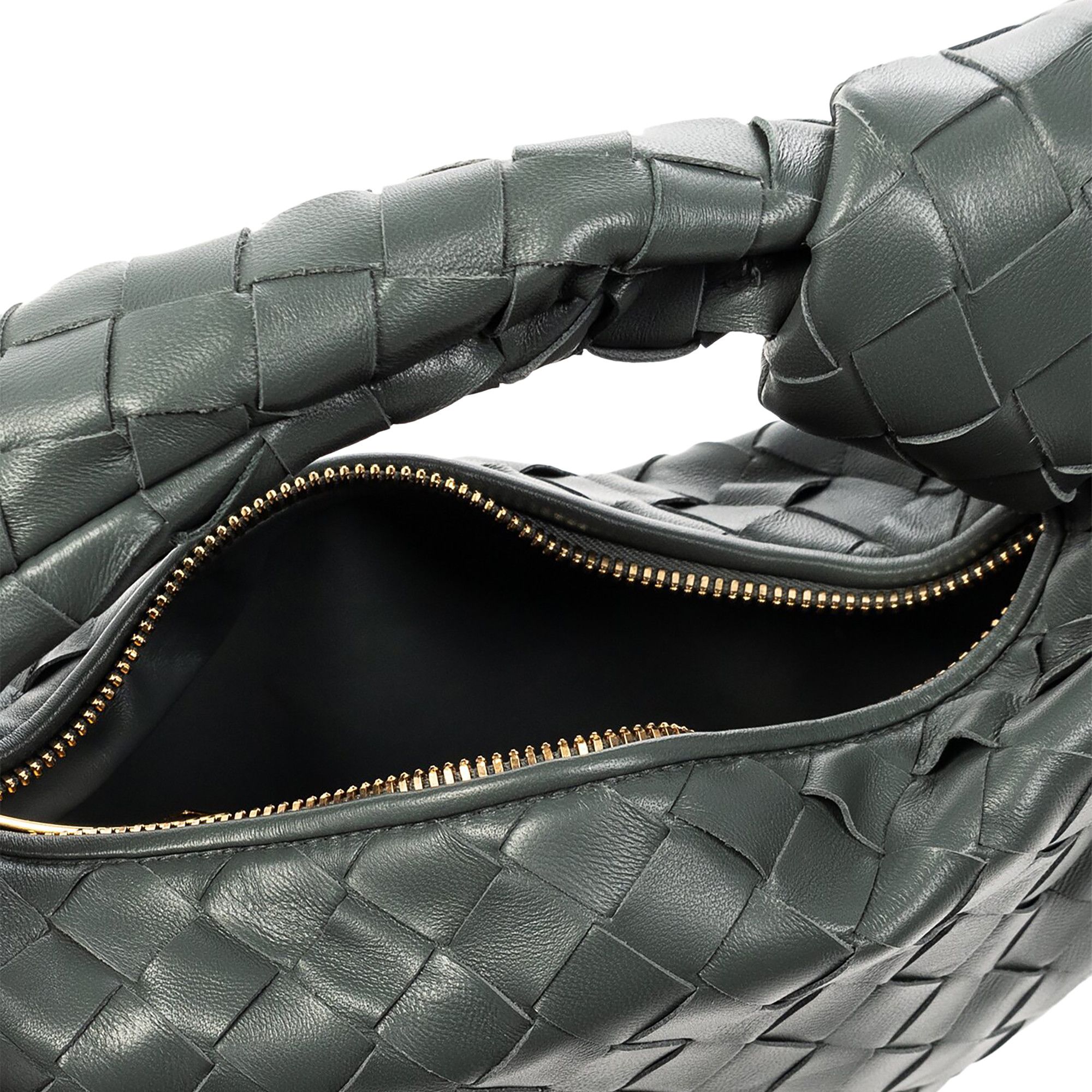 ★BOTTEGA VENETA★ Jodi Shoulder Bag Light Grey 651876VCPP51 Bottega Veneta: Gray Teen Jodie Shoulder Bag | SSENSE