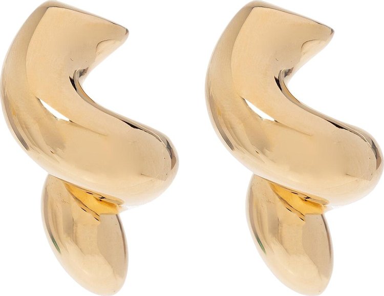 Bottega Veneta Push Back Earrings 'Yellow Gold'
