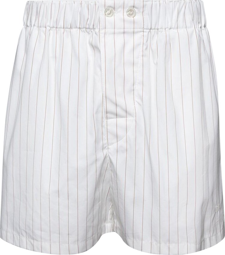 Bottega Veneta Pinstripe Shorts 'White/Beige'