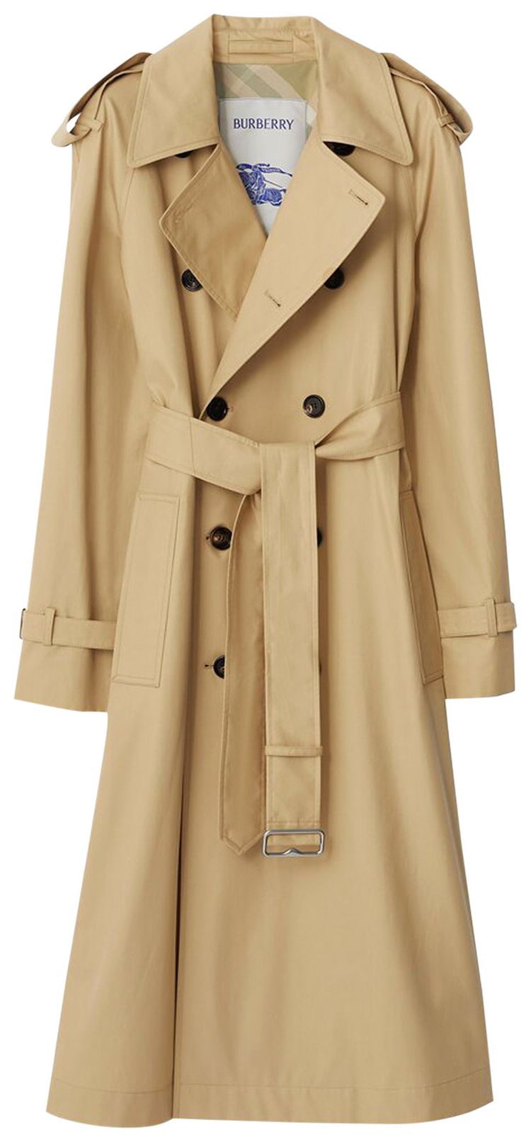 Burberry Gabardine Trench Coat Beige