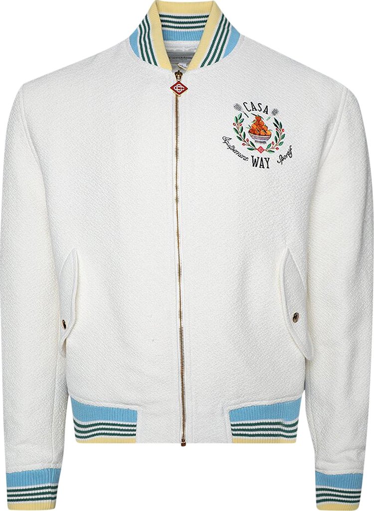 Casablanca Bomber Jacket White