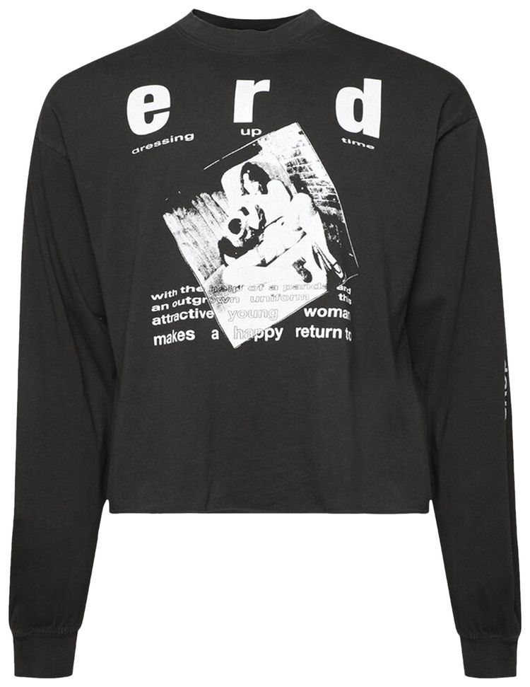 Enfants Riches Deprimes School Days Long Sleeve T Shirt Faded BlackWhite