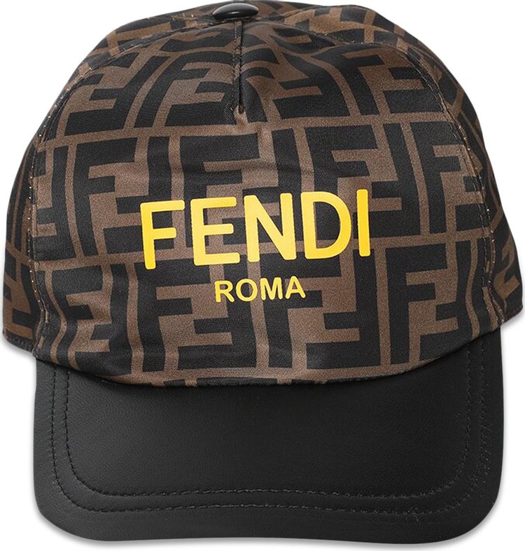Fendi Kids Logo Printed Baseball Cap 'Zucca'