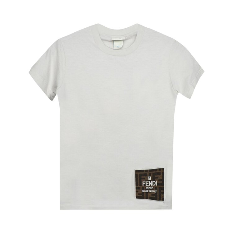 Fendi Kids Logo T-Shirt 'Dry Argil'