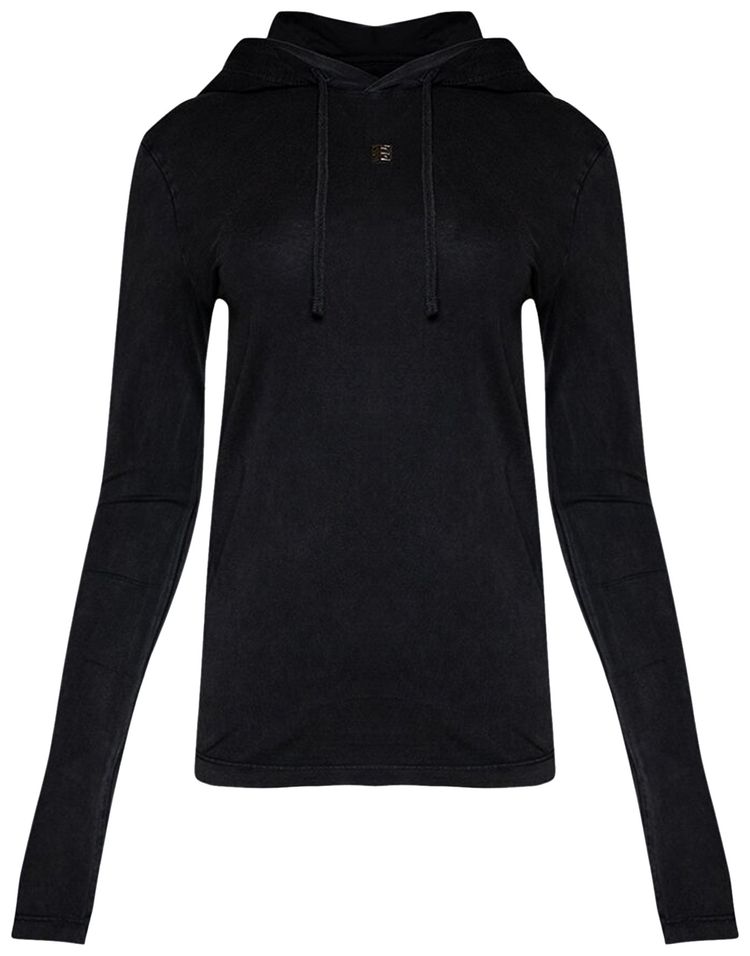 Givenchy Fitted Hoodie Faded Black