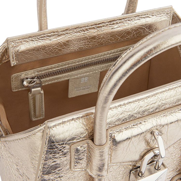 Givenchy Mini Antigona Lock Bag Dusty Gold
