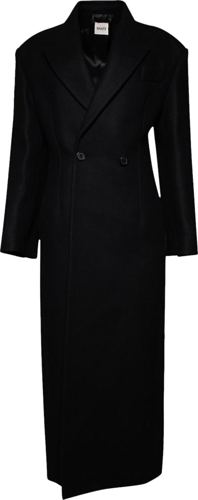 Khaite Conor Coat Black