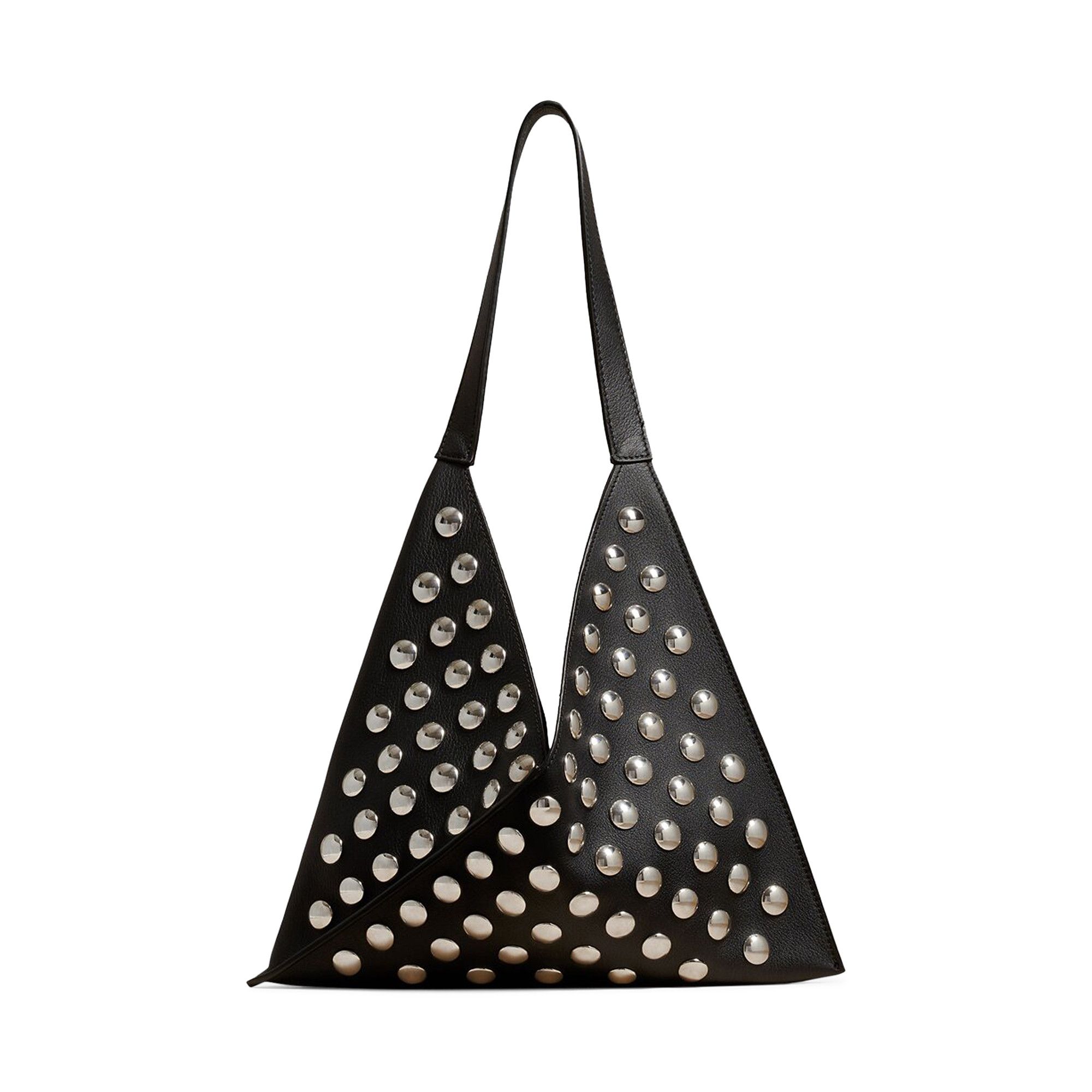 【関税込み】KHAITE ブラック The Small Sara トートバッグ Buy Khaite Small Sara Tote Bag With Silver Studs 'Black