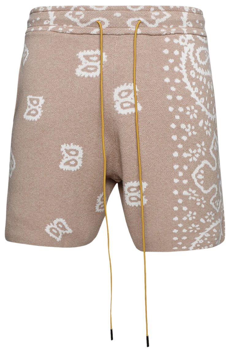 Rhude Bandana Knit Short 0517 TanCream
