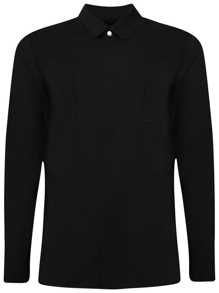 Rick Owens Fog Pocket Outershirt Black