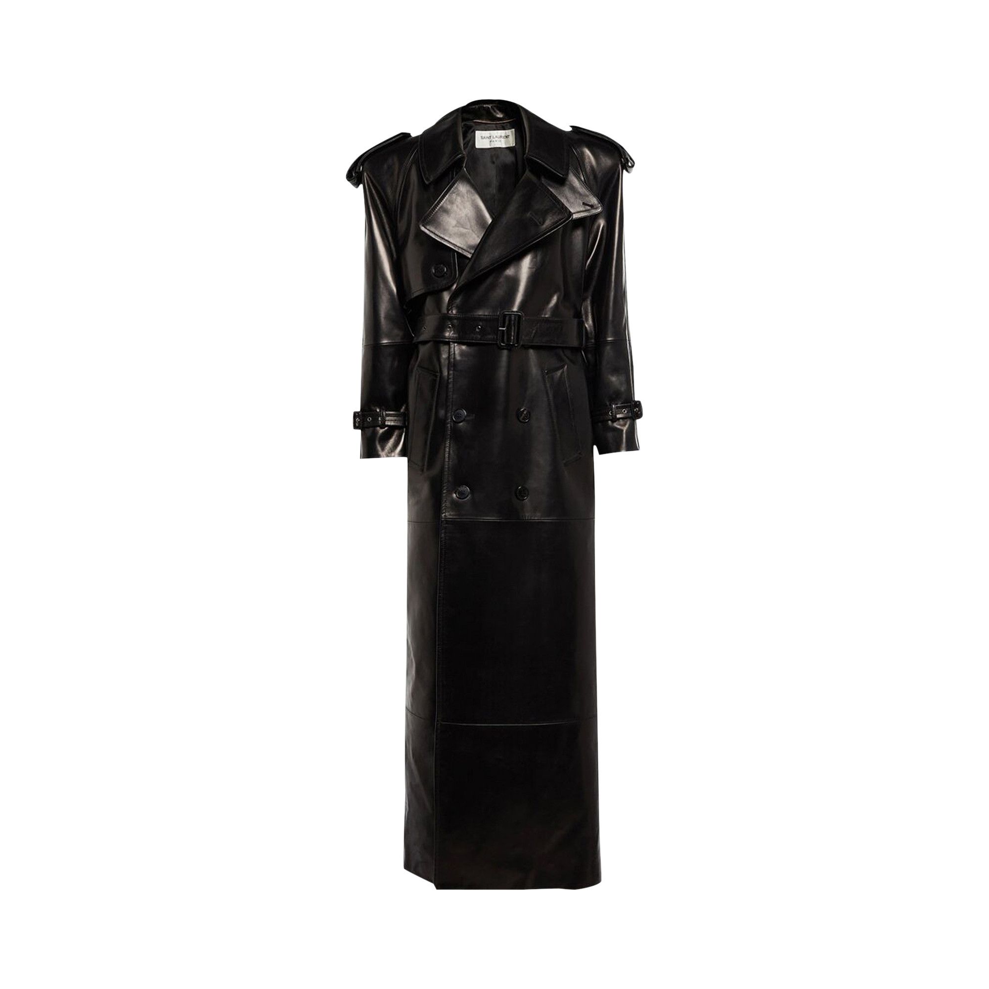 【60％OFF】 Buy Saint Laurent Laminated Trench Coat 'Black' - 753925 ジャケット・アウター