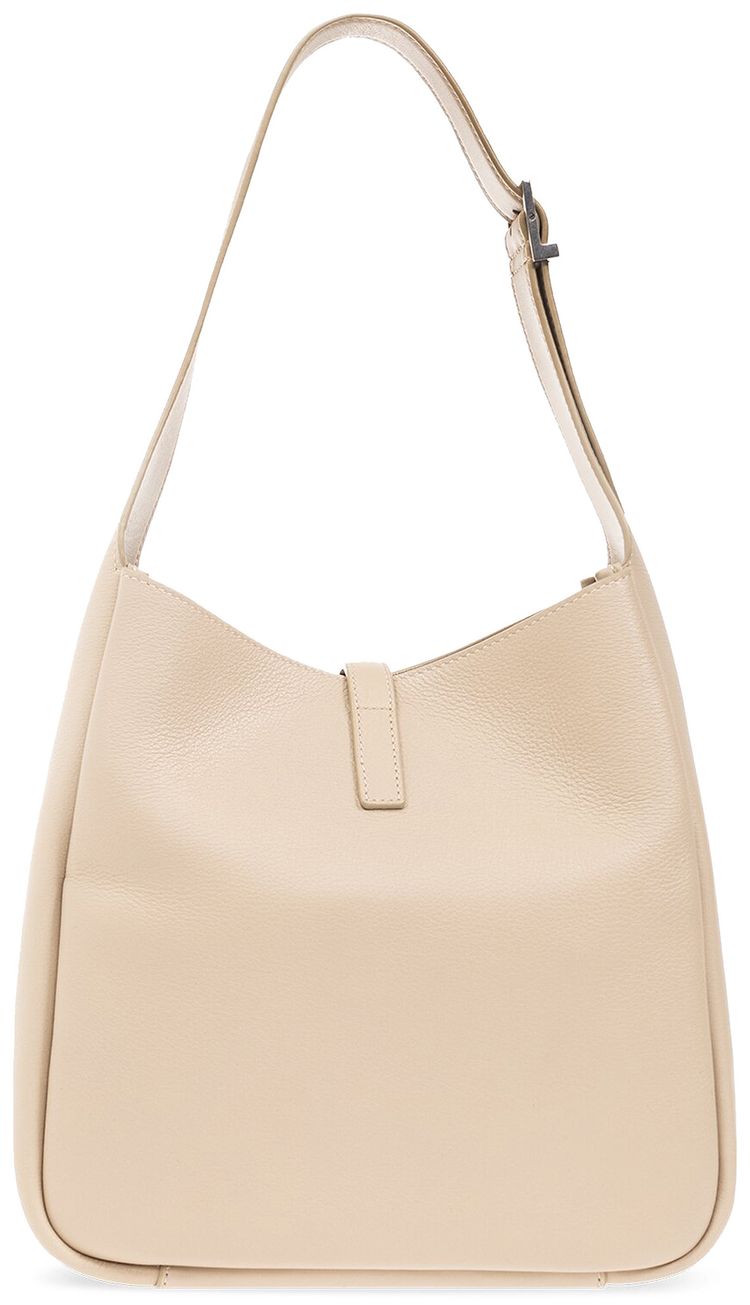 Saint Laurent Small Le 5 A 7 Supple Shoulder Bag Sea Salt
