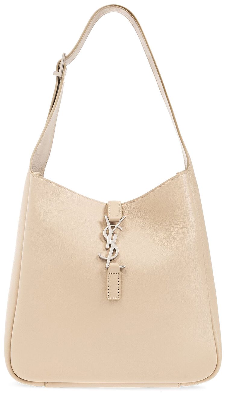 Saint Laurent Small Le 5 A 7 Supple Shoulder Bag Sea Salt