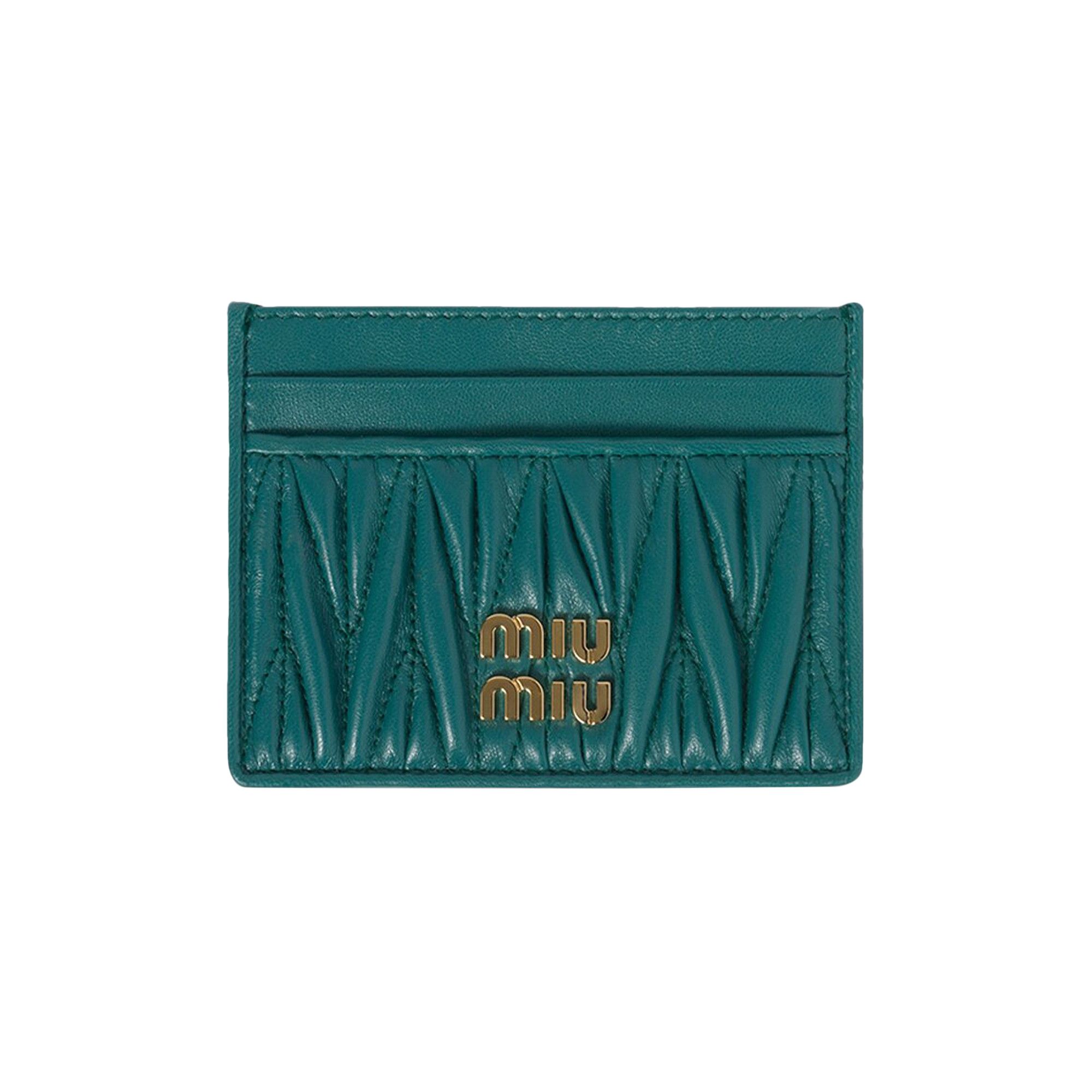 Buy Miu Miu Matelasse Nappa Leather Card Holder Sabbia 5MC076 2FPP F0036 GOAT