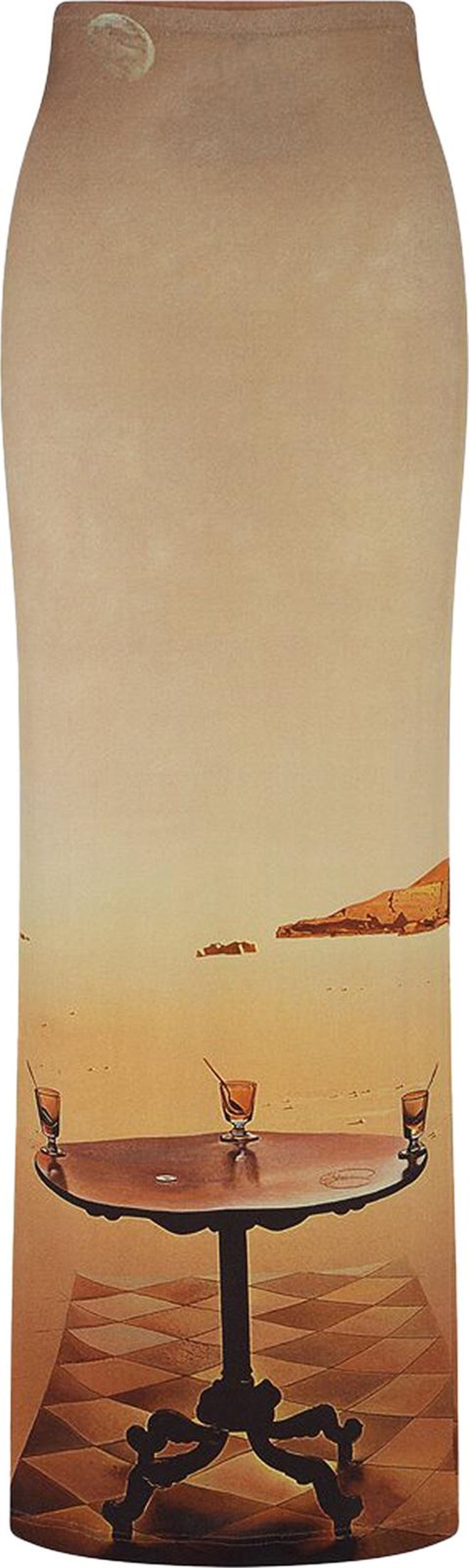 Paco Rabanne Dali's Sun Table Long Skirt 'Beige'