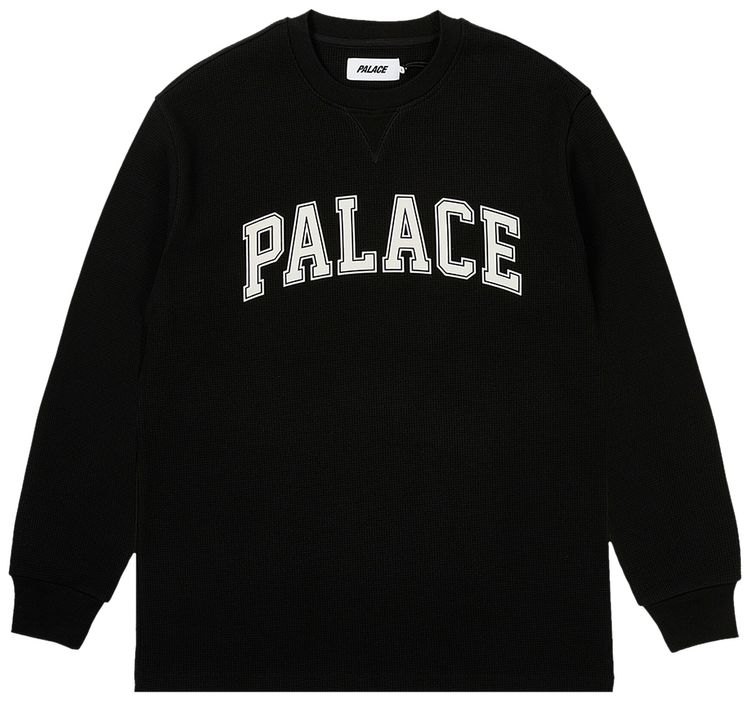 Palace Waffle Long Sleeve Black