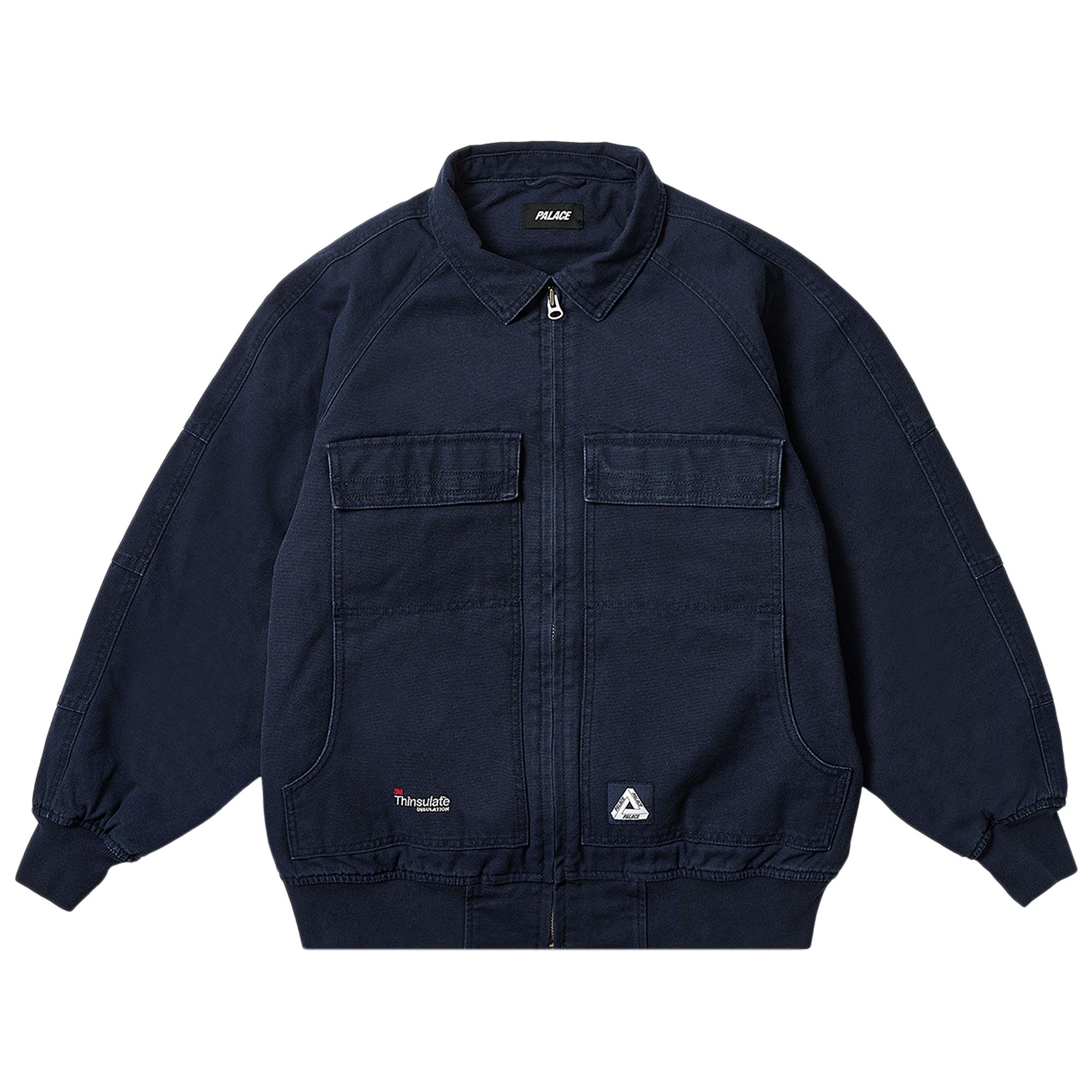 PALACE HEAVY BOMBER JACKET NAVY LARGE スケートボード