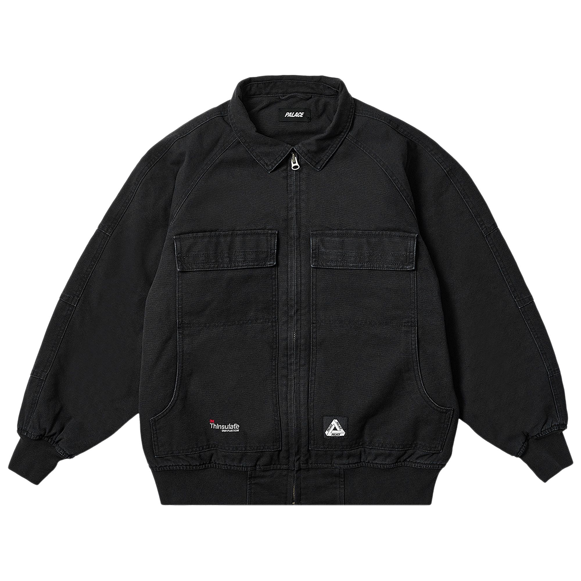 Buy Palace Heavy Canvas Bomber Jacket 'Black' - P26JK007 | GOAT