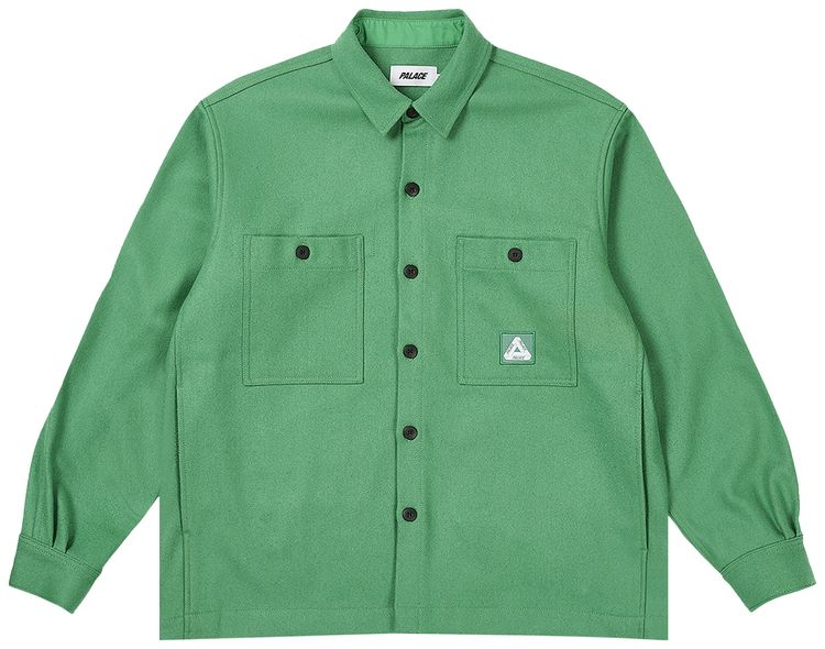 Palace Wool Shirt Jacket Sweet Pea Green