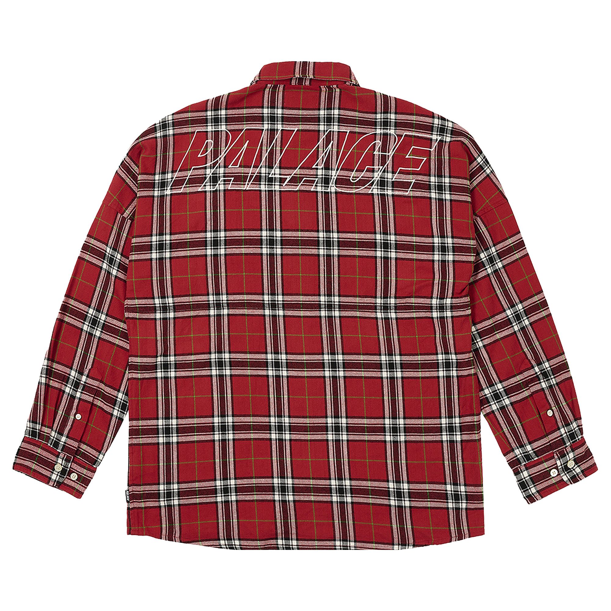 Buy Palace Lumber Yak Shirt 'Red' - P26SHT018 | GOAT