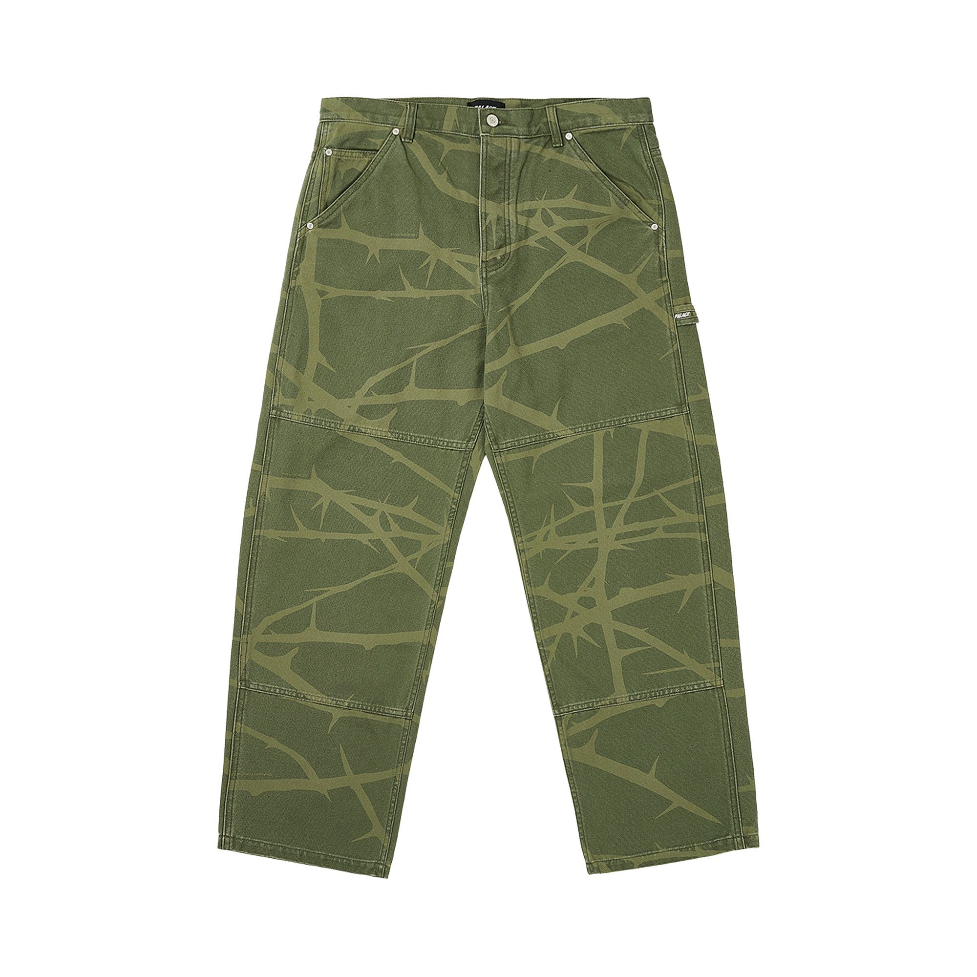 Buy Palace Heavy Canvas Work Pant 'The Deep Green' - P26T011 | GOAT
