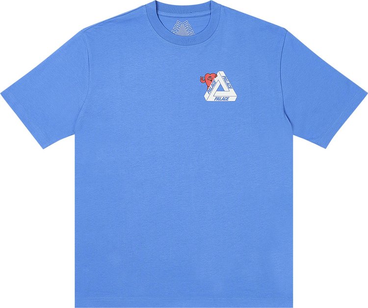 Palace Tri-Hearts T-Shirt 'Palatial Blue'